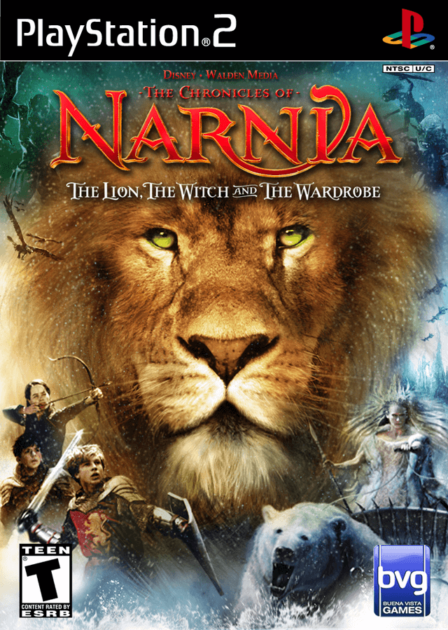 Chronicles of Narnia Lion Witch and the Wardrobe box art for Playstation 2
